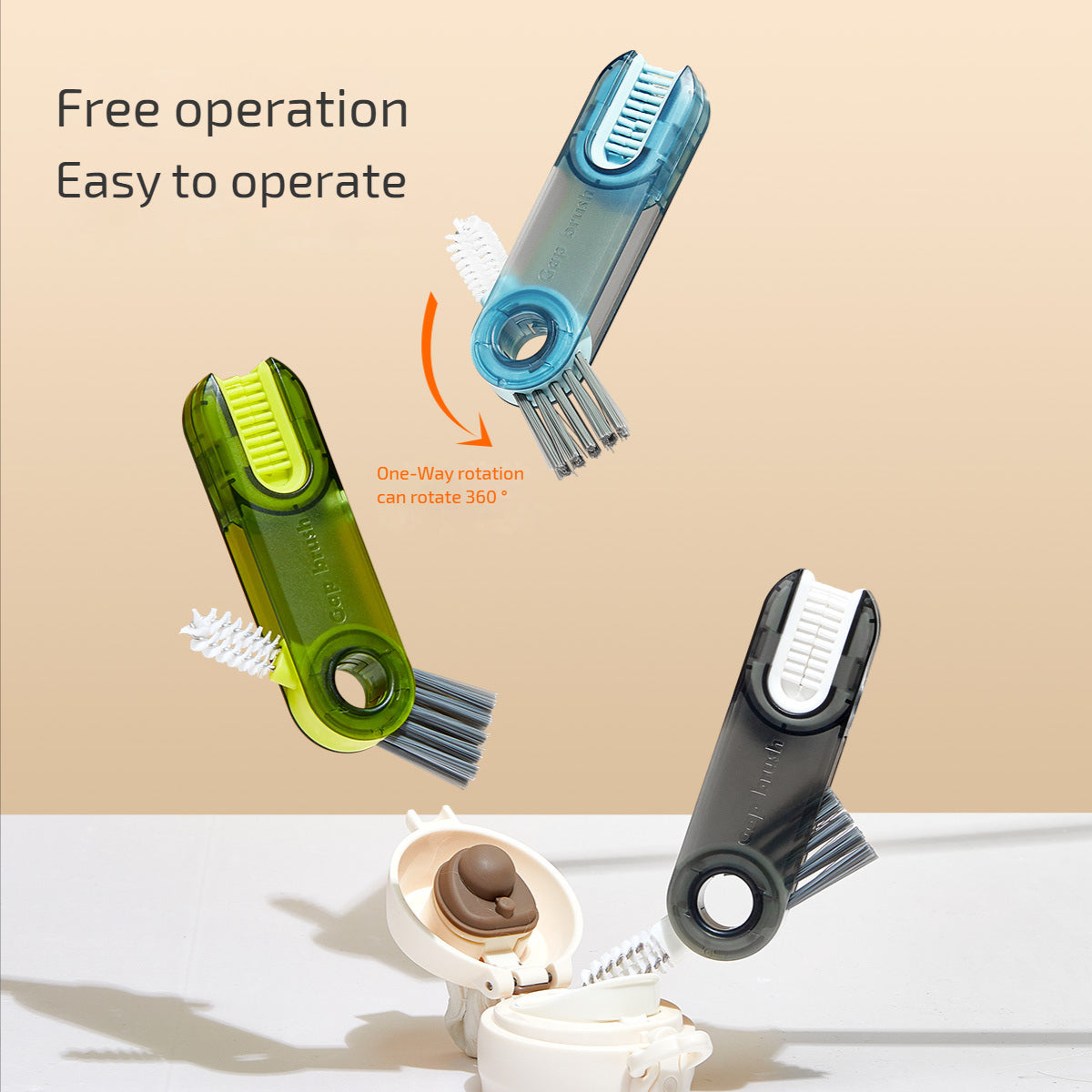 3 In 1 Bottle Cup Straw Cleaner Tool