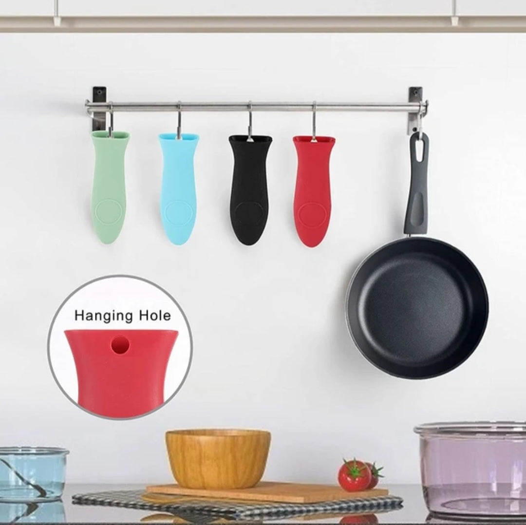 Silicone heat handle