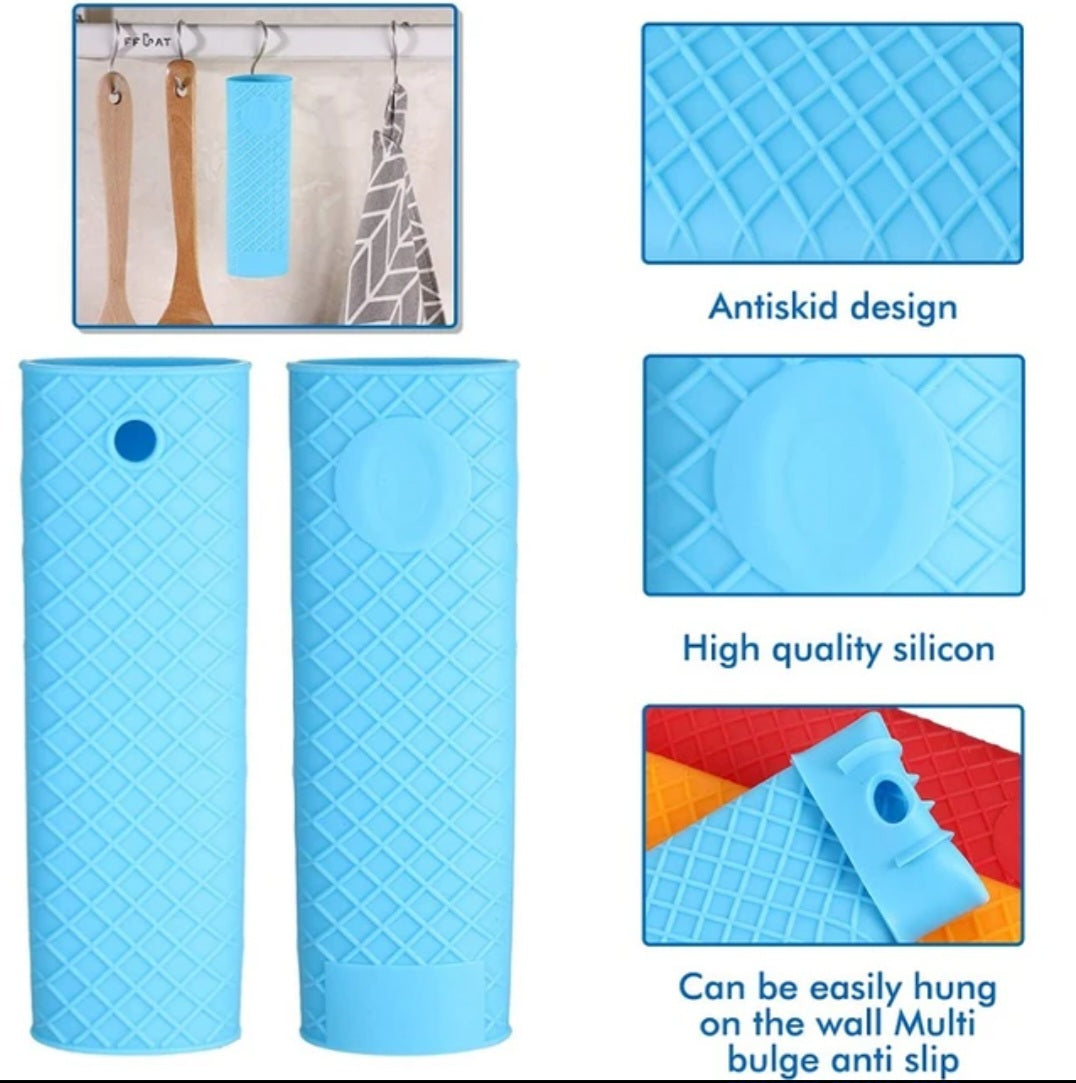 Silicone heat handle