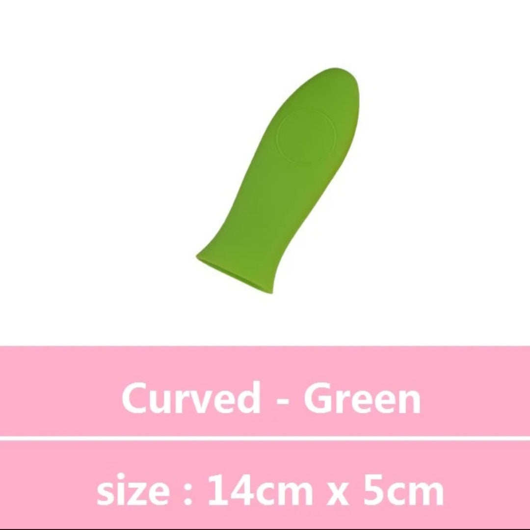 Silicone heat handle