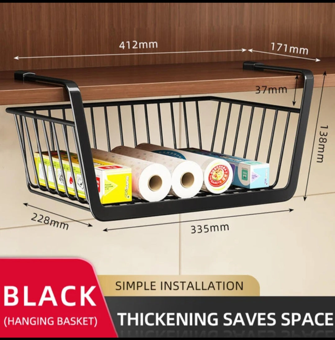 Hanging storage basket